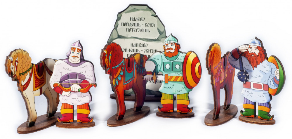 Кукольный театр на столе «Три богатыря» | Мир русских сказок | Нескучные игры