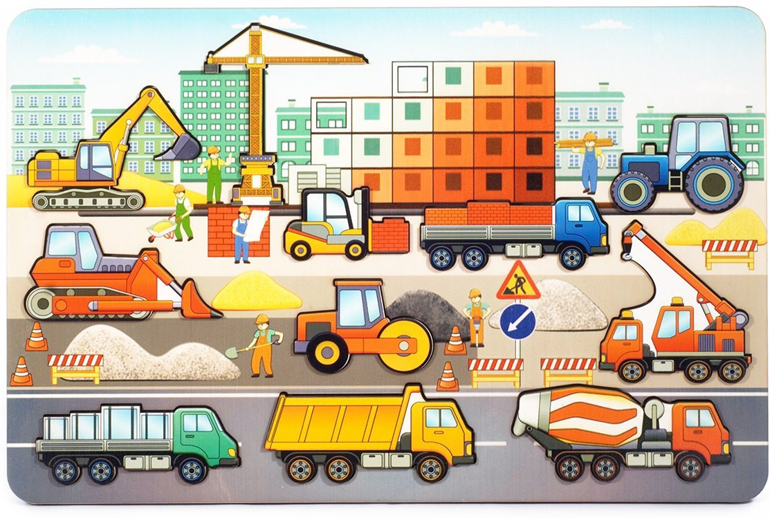 Рамка-вкладыш «Стройплощадка» | Нескучные игры