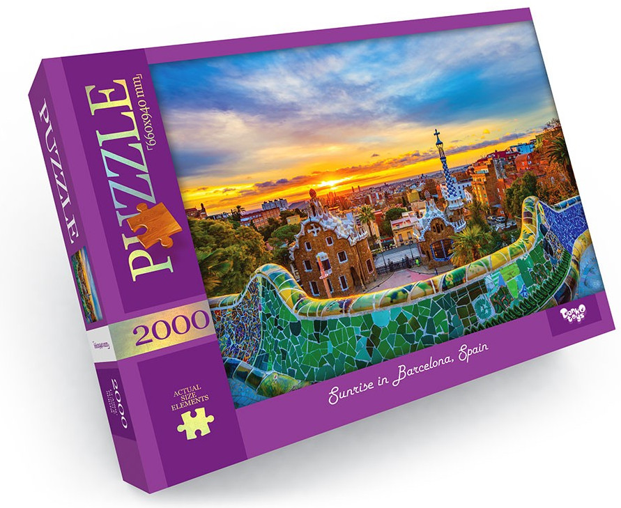 Пазл «Sunrise in Barselona.Spain» | Danko Toys