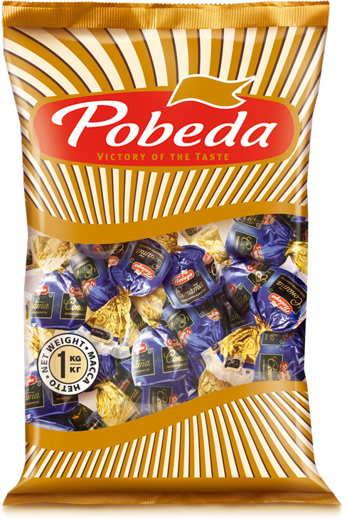 Конфеты шоколадные с лесным орехом и ореховым кремом | Соната | Победа