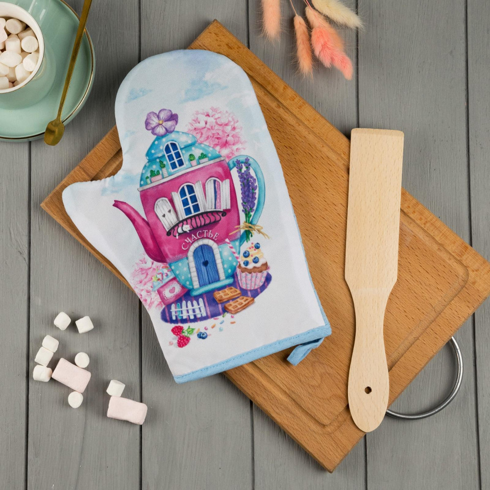 Набор кухонный «Любимой мамочке»: варежка-прихватка, лопатка | Доляна