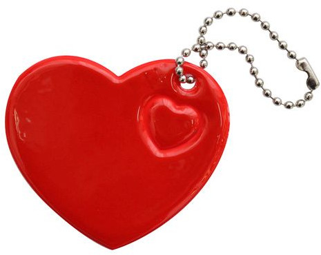 Брелок светоотражающий «Сердце» | Айрис