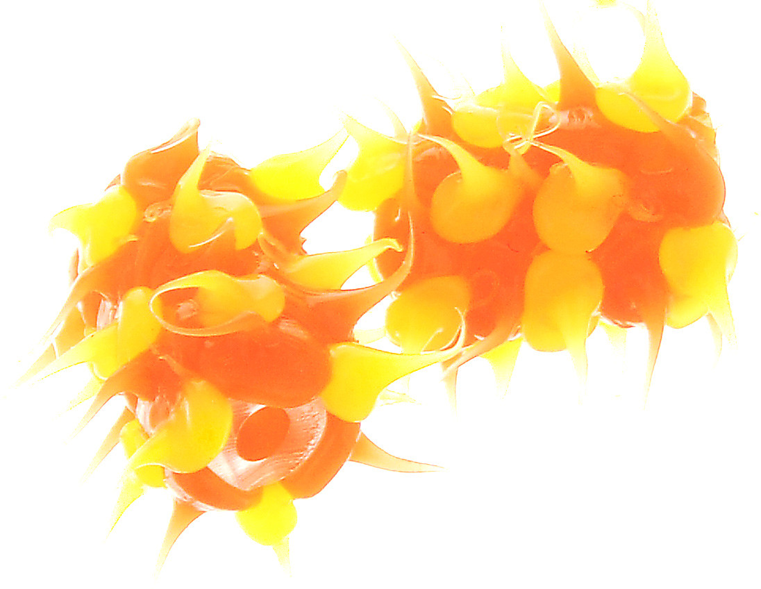 Набор резиновых бусин с шипами | Астра