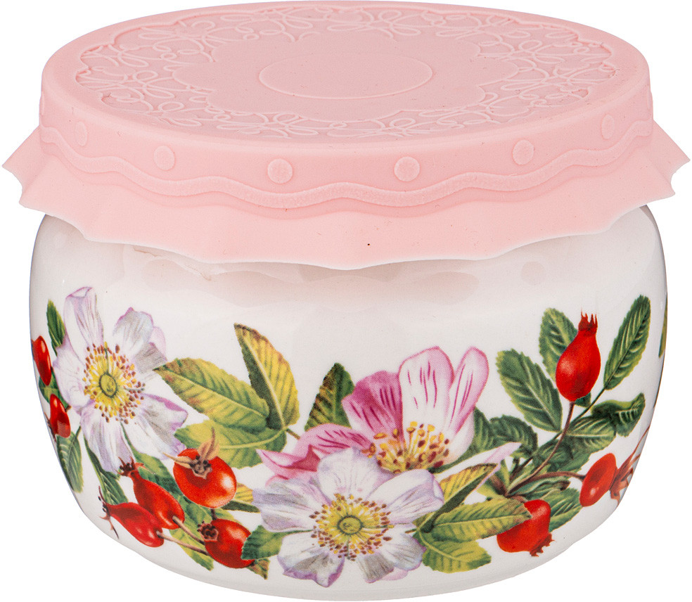 Банка с силиконовой крышкой «Шиповник» | Ягоды | Lefard