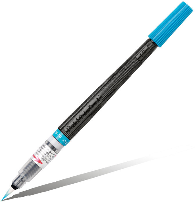 Кисть с краской | Colour Brush | Pentel