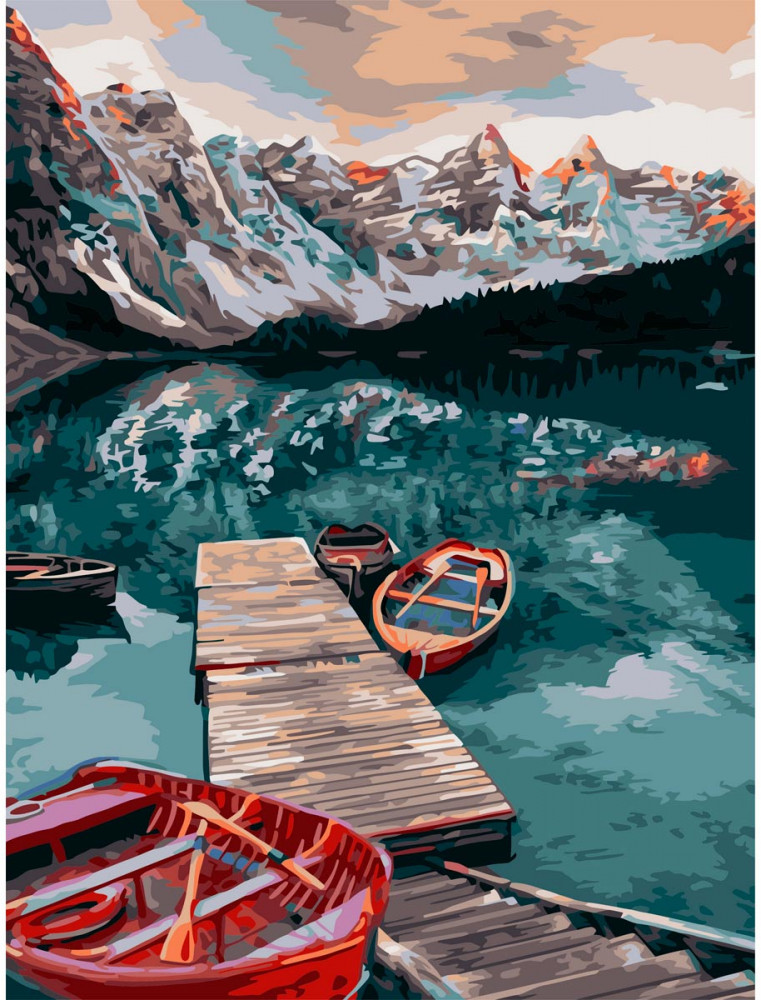 Картина по номерам «Тихое озеро» | Русская живопись