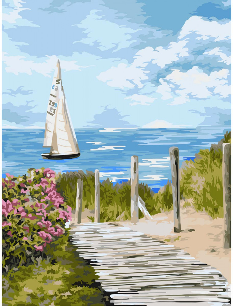 Картина по номерам «Дорога к морю» | Русская живопись