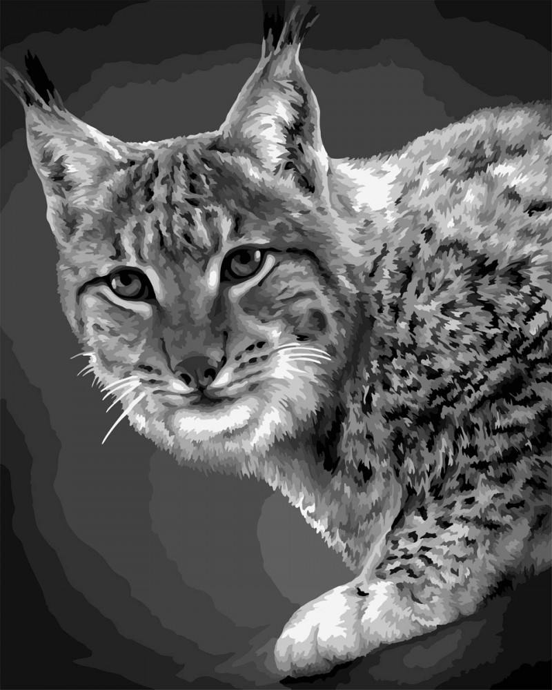 Картина по номерам «Рысь» | Русская живопись