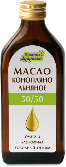 Масло конопляно-льняное | Компас Здоровья