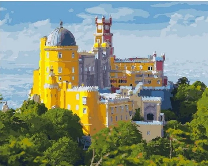 Картина по номерам «Город замков» | Paintboy