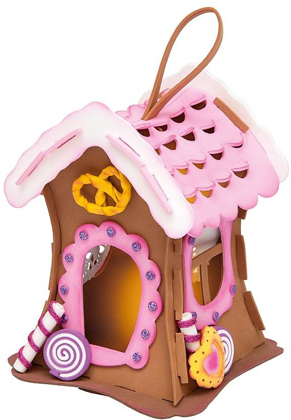 Набор для изготовления фонарика «Карамельный домик» | Сказочный фонарик | Волшебная мастерская