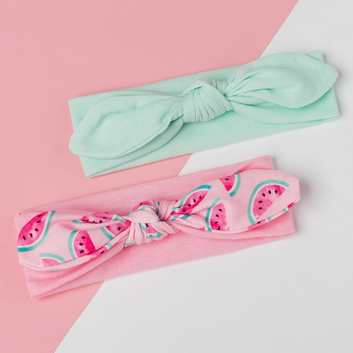 Повязки на голову для девочек «Арбузик» | Крошка Я