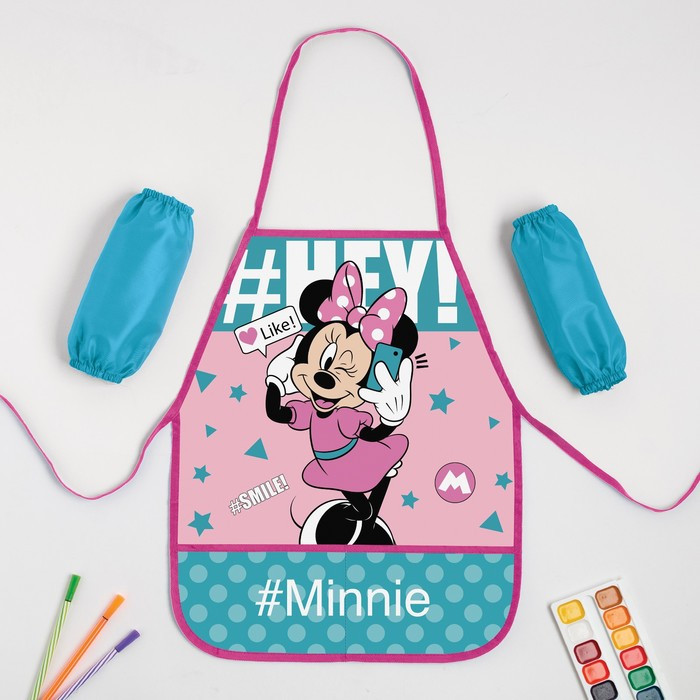 Фартук с нарукавниками «Smile» | Минни Маус | Disney