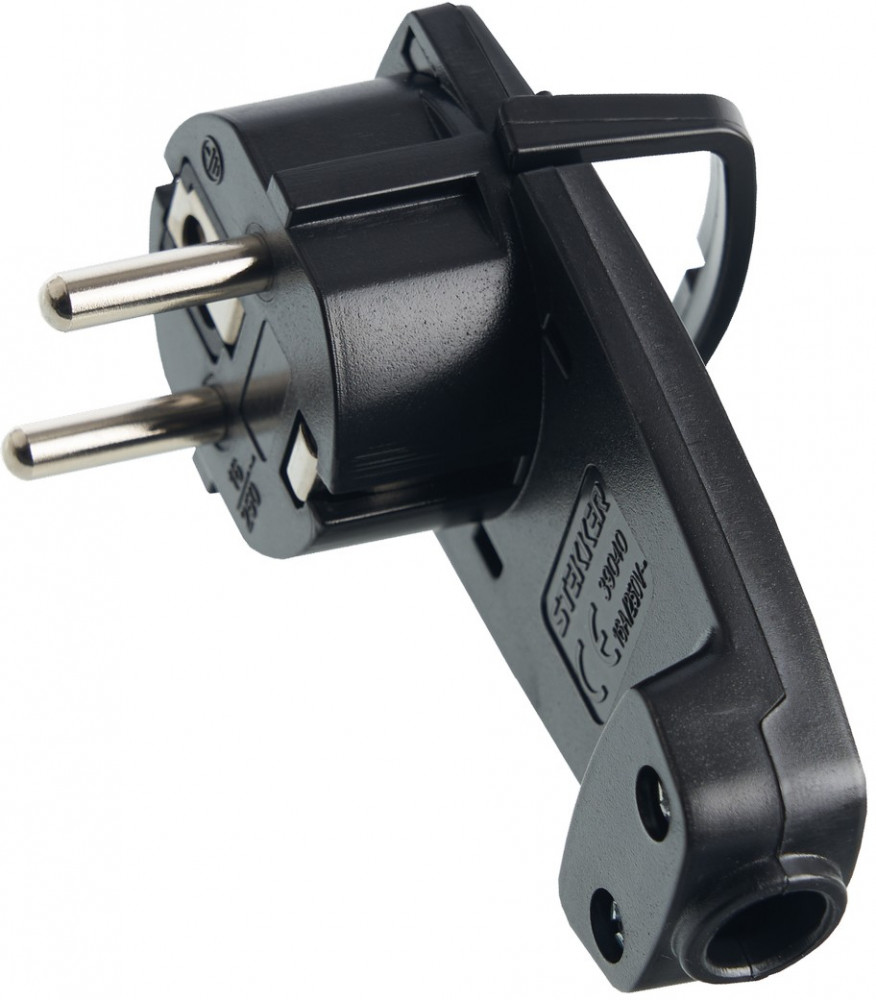 Вилка угловая плоская с кольцом | Stekker