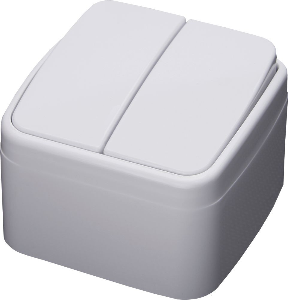 Выключатель двухклавишный | Basic | Stekker