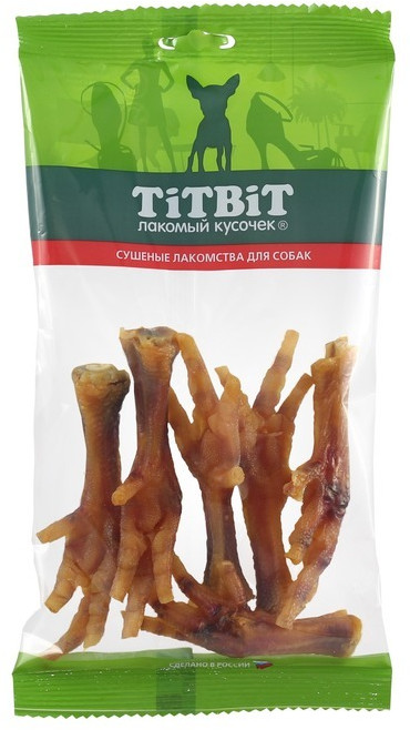 Лакомство для собак «Лапки куриные вяленые» | TiTBiT