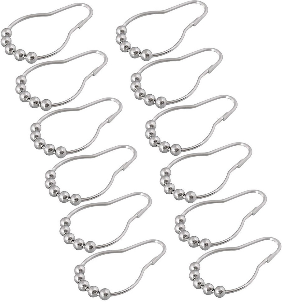 Набор колец для шторы в ванную «Колье» | Мультидом Трейдинг