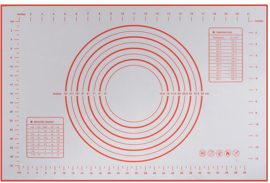 Коврик для выпечки и раскатки теста | Мультидом Трейдинг