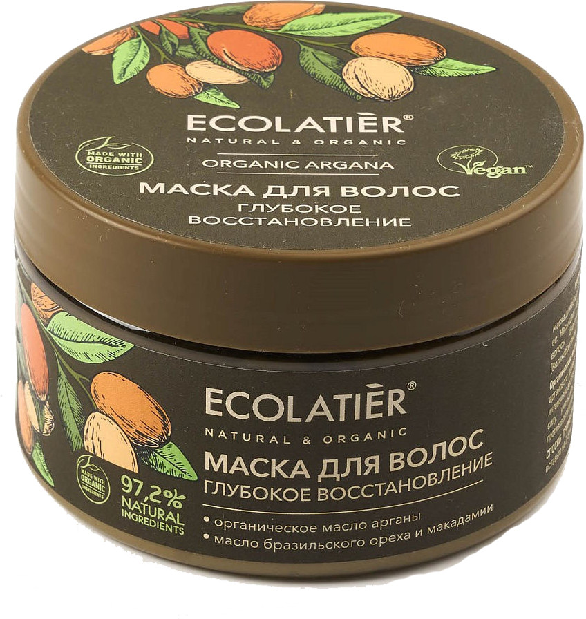 Маска для волос «Глубокое восстановление» | Organic Argana | Ecolatier