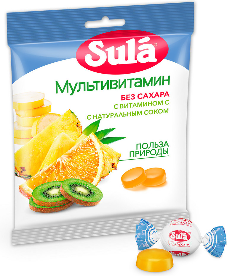 Леденцы без сахара «Мультивитамин» | Sula