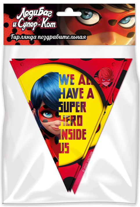 Гирлянда поздравительная «Леди Баг и Супер-Кот» | Леди Баг и Супер Кот | ND Play