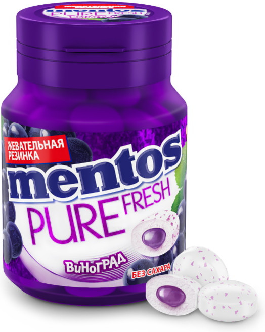 Жевательная резинка «Виноград» | Pure fresh | Mentos