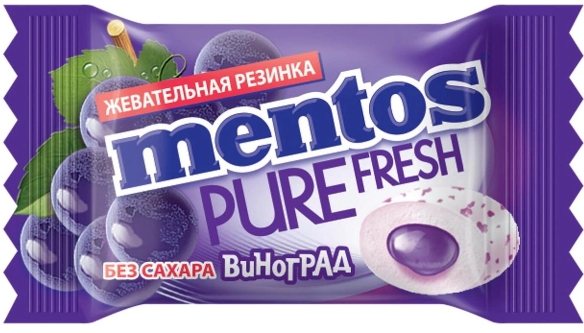 Жевательная резинка «Виноград» | Pure fresh | Mentos