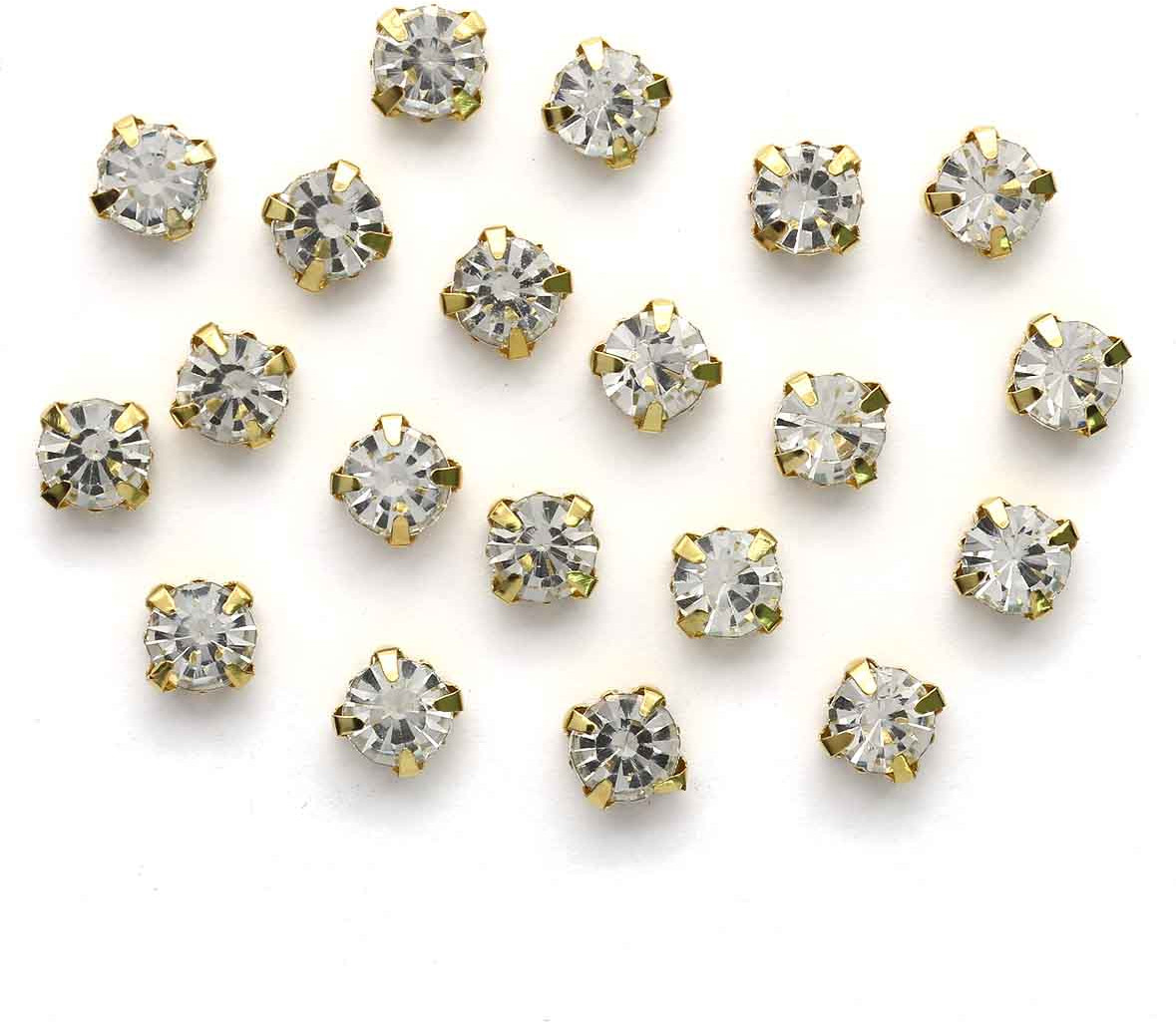 Стразы хрустальные в цапах | Астра