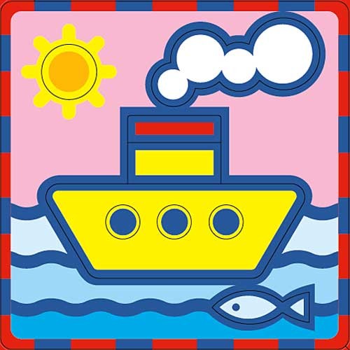 Мягкий конструктор «Кораблик» | Умная бумага