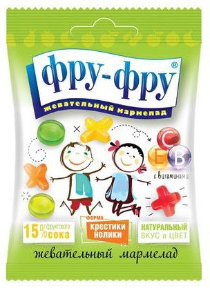 Мармелад жевательный «Крестики-нолики» | Фру-фру