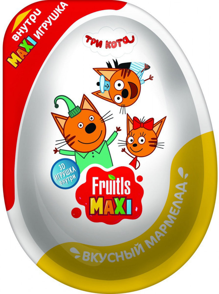 Мармелад с игрушкой «Три кота» | Fruitls maxi