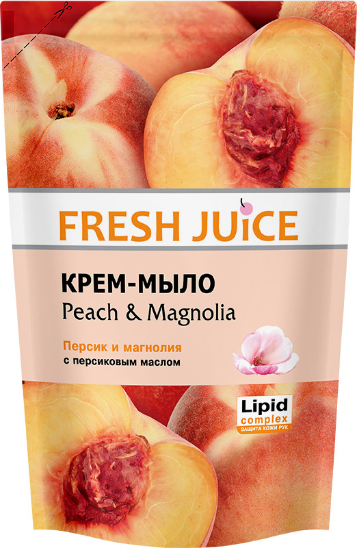 Крем-мыло для рук «Персик и магнолия» | Fresh Juice