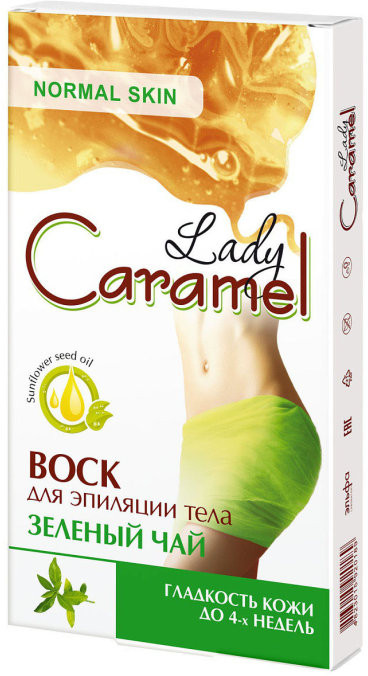 Полоски восковые для эпиляции «Зеленый чай» | Lady Caramel
