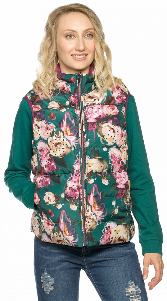 Жилет женский двухсторонний | Цветочный экспресс | Pelican