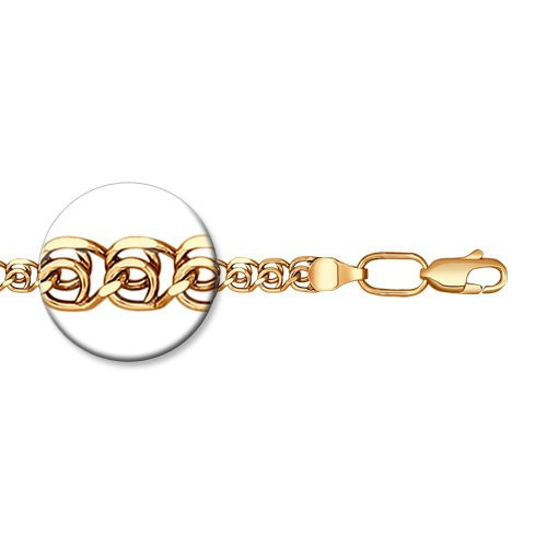 Браслет из золочёного серебра | SOKOLOV