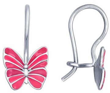 Серьги из серебра с эмалью | SOKOLOV