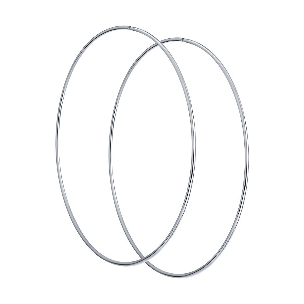 Серьги конго из серебра | SOKOLOV