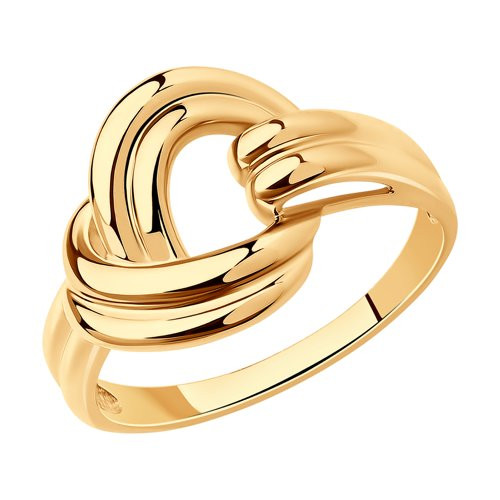 Кольцо из золочёного серебра | SOKOLOV