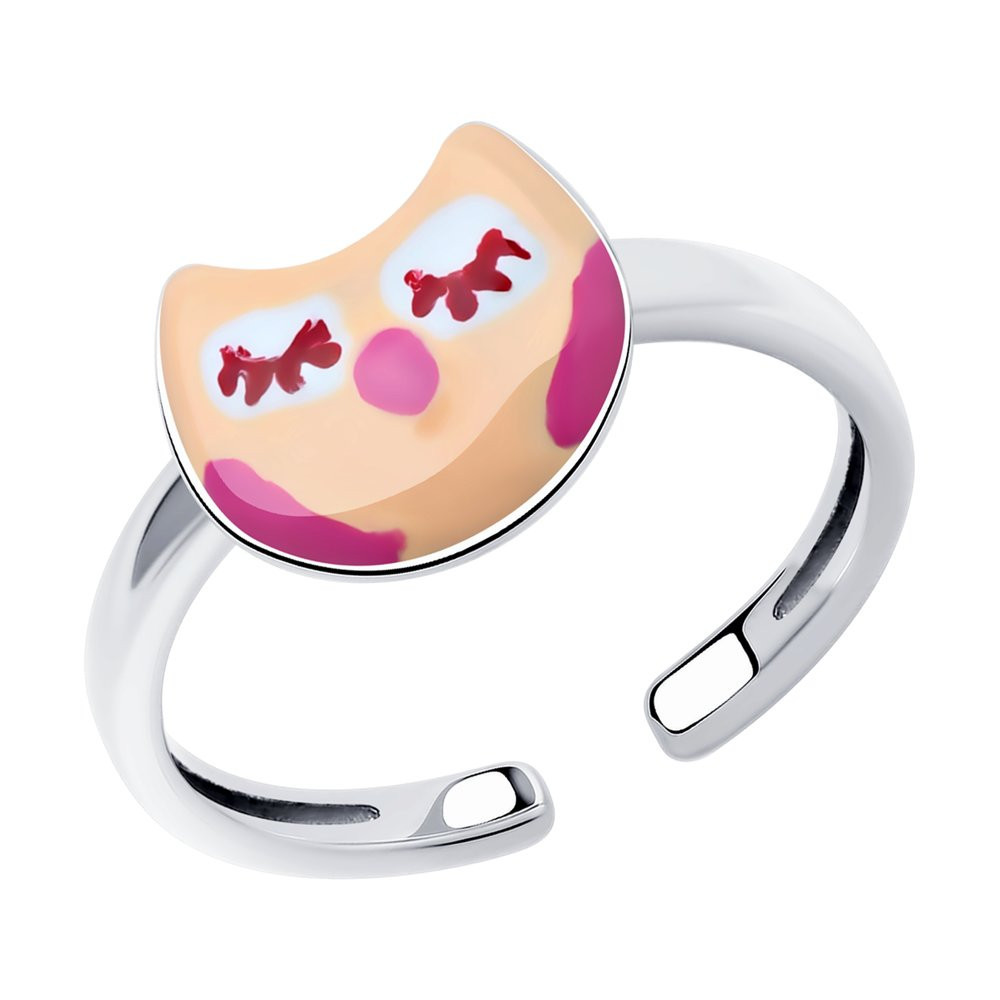 Кольцо из серебра с эмалью | SOKOLOV