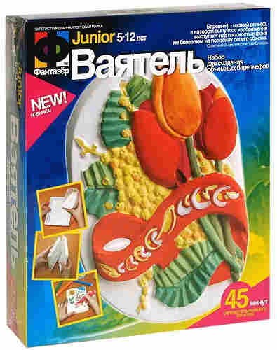 Набор для создания объемных барельефов "Букет тюльпанов" | Ваятель | Фантазер