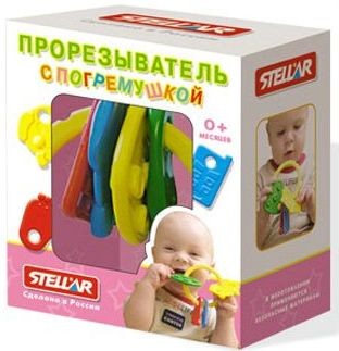Прорезыватель с погремушкой | Stellar
