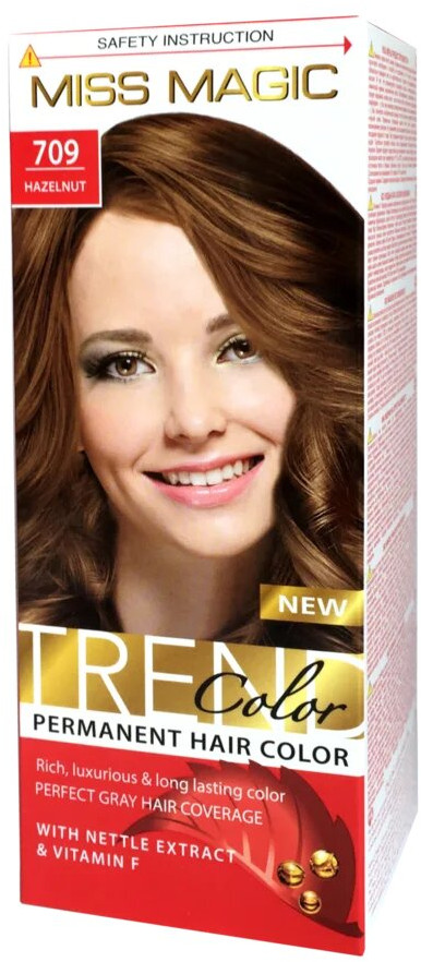 Краска для волос стойкая, оттенок 709 Лесной орех | Trend Color | Miss Magic