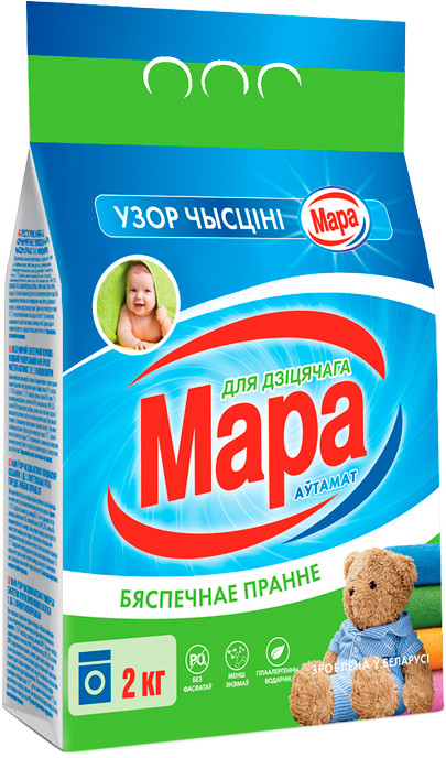Порошок стиральный для детского белья | Узор чистоты | Мара