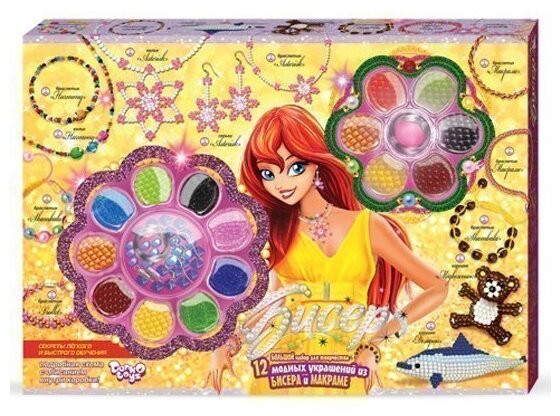 Набор для творчества «Бисер и макраме» | Danko Toys