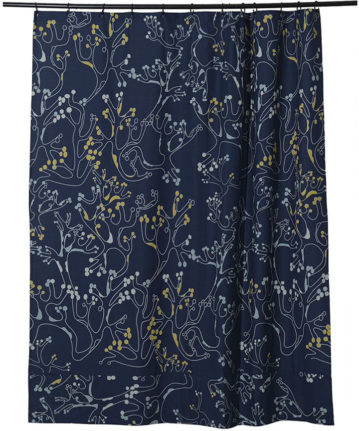 Штора для ванной «Лесные кружева» | Cuts & Pieces | Tkano