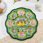 Подставка пасхальная для яиц и кулича «Цыплята в цветах»