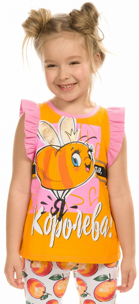 Майка для девочек | Bee happy | Pelican