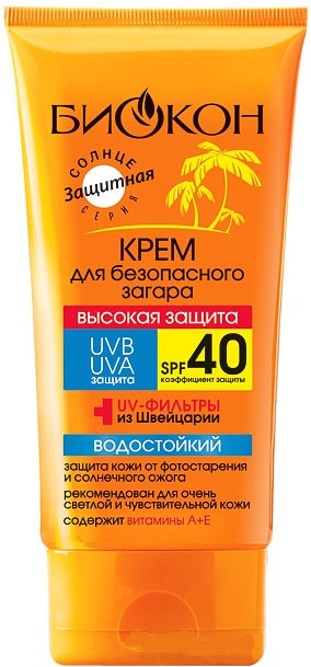 Крем для тела солнцезащитный SPF 40 | Биокон