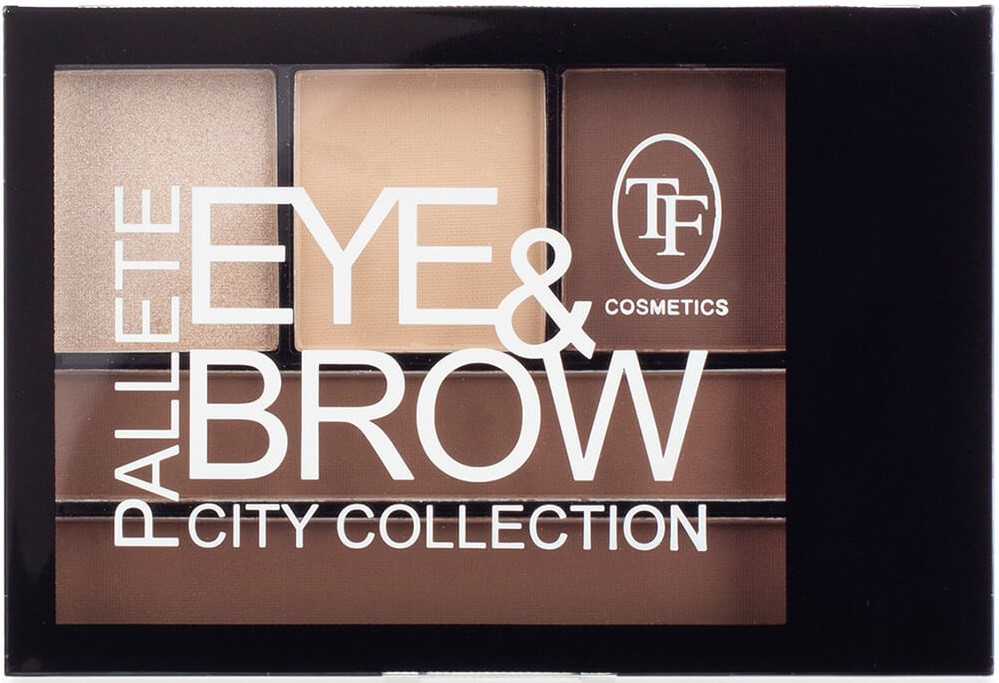 Палетка теней для век и бровей «City Collection», оттенок 02 Натуральный теплый | Triumph