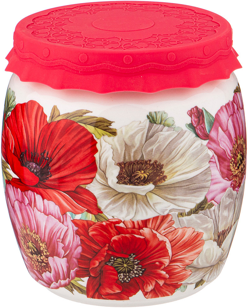 Банка с силиконовой крышкой «Маки» | Маки | Lefard